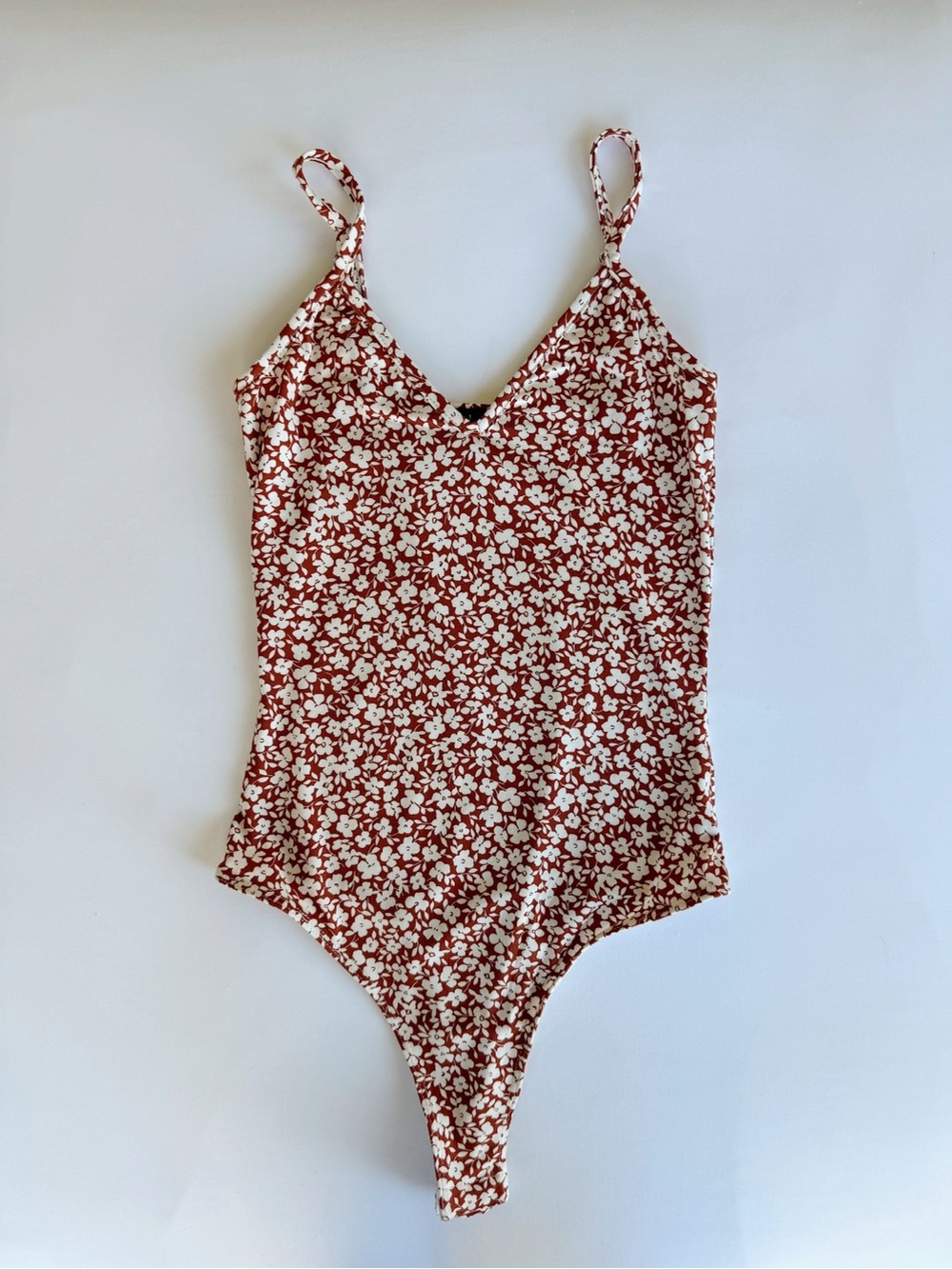 Lulu's Brown Floral Bodysuit